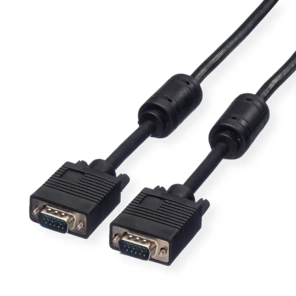 Roline VGA HQ Cable (ferrite core), HD15 M/M, 2m - 20m