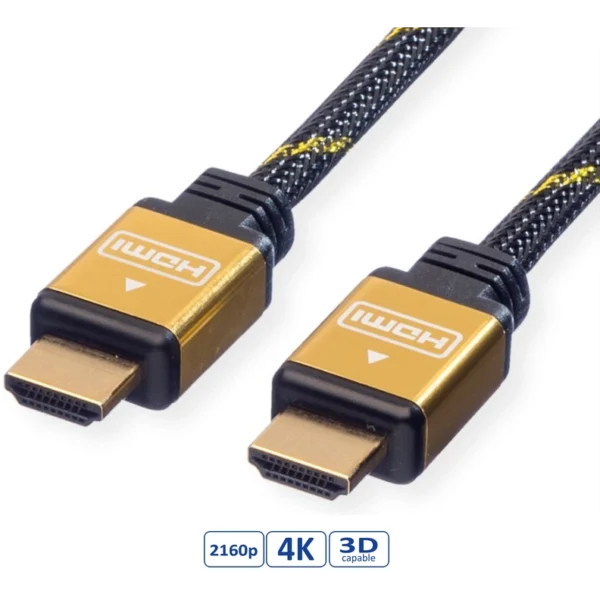 Roline Gold HDMI Cable + Ethernet, M/M, 1m - 20m